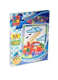 Набор для творчества Vladi Toys. Волшебные контуры «Машина», 4 картинки
