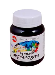 Акрил художественный 100 мл черная глубокая