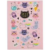Тетрадь в линейку Unnika, "Dream team. Glad to be a cat", А4, 40 листов