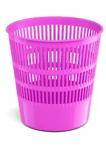 Корзина для бумаг 12л "Neon Solid" сетчатая, пластик, розовый, ErichKrause
