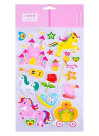 Наклейки объемные deVENTE Unicorn in tale из фоамирана (8004078) (3+) (упаковка) (deVente)