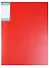 Папка-скоросшиватель "Hor Lines" пластик 0,7мм, красная - 0