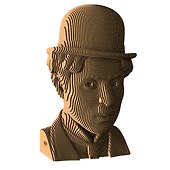 3D пазл бюст «Чарли Чаплин Charlie Chaplin» картон, 5 Cult - 1