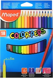 Карандаши цветные Maped, Color'Peps, 18 цветов