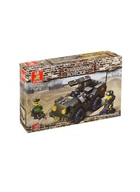 Конструктор пл. Сухопут. войска Джип с ракет. установк. (M38-B5800) (102дет.) (Sluban) (6+) (коробка)