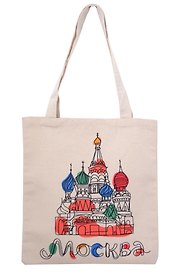 Сумка-шоппер "ХВБ рисунок" (Москва) (106-2-19-D5)