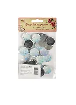 Набор декора для творч. Круг Белоснежность (865447) (30 шт.) (2х2 см) (АртУзор) (упаковка)