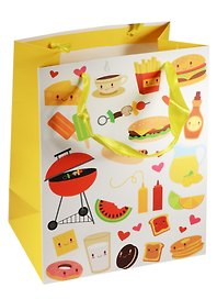 Пакет подарочный бумажный А5 18*23*10 "Delicious", нейтр., мат. ламинат, Kairui