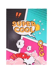 Книга для записей А5 100л "Super Cool 3" 7БЦ, глянц.ламинация, дизайнерск.блок