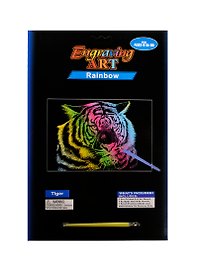 Набор для творчества. Гравюра «Tiger/Тигр», А4, в ассортименте