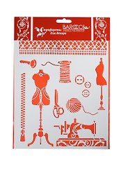 Трафарет пластиковый многоразовый Швея (Л-85) (20х25см)