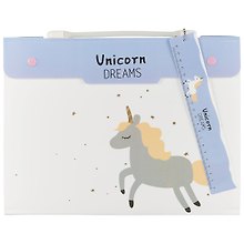 Папка -портфель пластиковый «Unicorn dreams» А4, 12 отделений