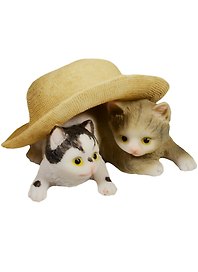 Фигурка Котята под шляпой (8х6)  (162-220)