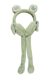 Ободок с двигающимися ушками Лягушка (иск.мех)  (12-37987-127)