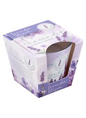 Ароматизированная свеча в стакане Лаванда и мята (Lavender and mint) (115гр) (подарочная упаковка)