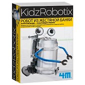 Конструктор Робот из жестяной банки, 18 деталей. KidzRobotix/ КидзРоботикс 4М - 1