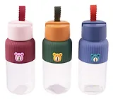 Бутылка с силиконовой накладкой Мишка (стекло) (460 мл) (12-07229-GJ75D)