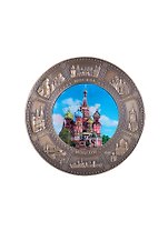 Магнит-тарелка Москва ХВБ мет. К8 D7 цв.бронза (027-7K8-BR-19)