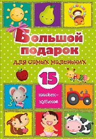 Большой подарок для самых маленьких. 15 книжек-кубиков!