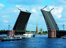 Открытка с видами (СПб) Нева.Дворцовый мост.1912-1916 [SPB-008]