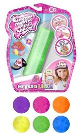Набор для творчества, Масса для моделирования, 1TOY/Вантой, Crystalike" 1 баночка в виде кристалла, блистер, цвета в ассортименте"