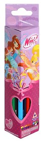 Карандаши цветные 18цв "WINX CLUB" трехгранные, к/к, подвес, WINX