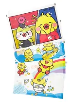 Папка на молнии А4  "Утки" с расширением, ассорти