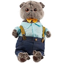 Игрушка мягкая Budi Basa, Басик в джинсах с подтяжками Ks30-093