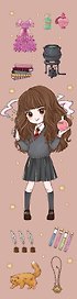 Гермиона Грейнджер. Закладка с резинкой. Коллекция «Cute kids»