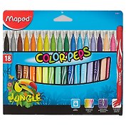 Фломастеры Maped, Jungle, 18 цветов
