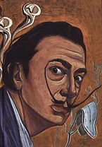 Книга для записей А5 100л кл.+ тчк. "Дали" 7БЦ, ламинация soft touch, офсет