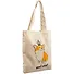 Сумка-шоппер Корги с короной бежевая, текстиль, 40см.*32см.с 2 ручками - 1