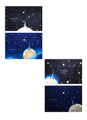 Папка-конверт А4 на кнопке "The Night Sky", ассорти