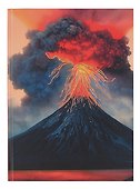 Книга для записей «Вулкан», А4, 200 листов, с ляссе, Listoff - 0