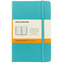 Записная книжка «Classic Pocket» А6, 96 листов в линейку, голубая, Moleskine