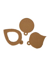 Вырубка из картона Елочные игрушки (VK17) (3шт) (упаковка)