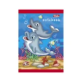 Блокнот А7 40л кл."Подводный мир" гребень, цв.обл,офсет, Hatber