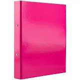 Папка на кольцах А4 "Неон", розовая