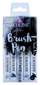 Набор маркеров Royal Talens Ecoline 5шт серые цвета