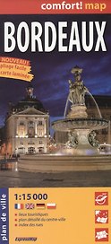 Bordeaux = Бордо. Ламинированная карта. 1:15 000
