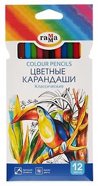 Карандаши цветные «Классические», ГАММА, 12 цветов