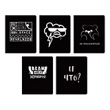 Тетрадь в клетку Listoff, "Total Black. Not", 48 листов