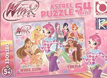 Паззл, Rainbow, Winx, 130х180 мм, 54 элемента, в ассортименте