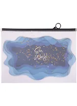 Папка на молнии А4 "Мрамор" с сыпучками