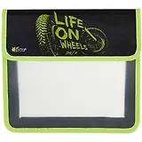 Папка для тетрадей А5 "Байк арт" липучка, Оникс