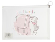 Папка на молнии А5 «Coctail cats», с расширением, в ассортименте