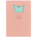 Книга для записей «Butterfly», розовая, 80 листов, А5