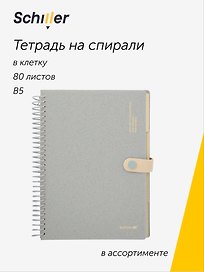 Тетрадь общая «Eco», 80 листов в клетку, В5 - Schiller