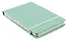 Блокнот А6- 100л лин. "Joy Book. Ментоловый" 7БЦ, иск.кожа, тонир.блок, скругл.углы, горизонт.резинка, карман - 1