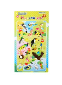 Наклейка декоративная зефирная 4 Птицы 2 (80х150) (Наклей-ка) (упаковка)